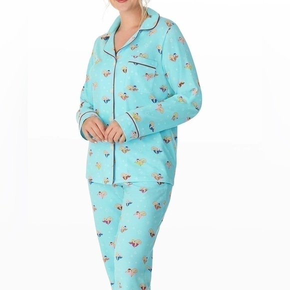 NWT - Bedhead Sleepy Sloths Light Star Top & Pant Pajamas - Picture 2 of 2